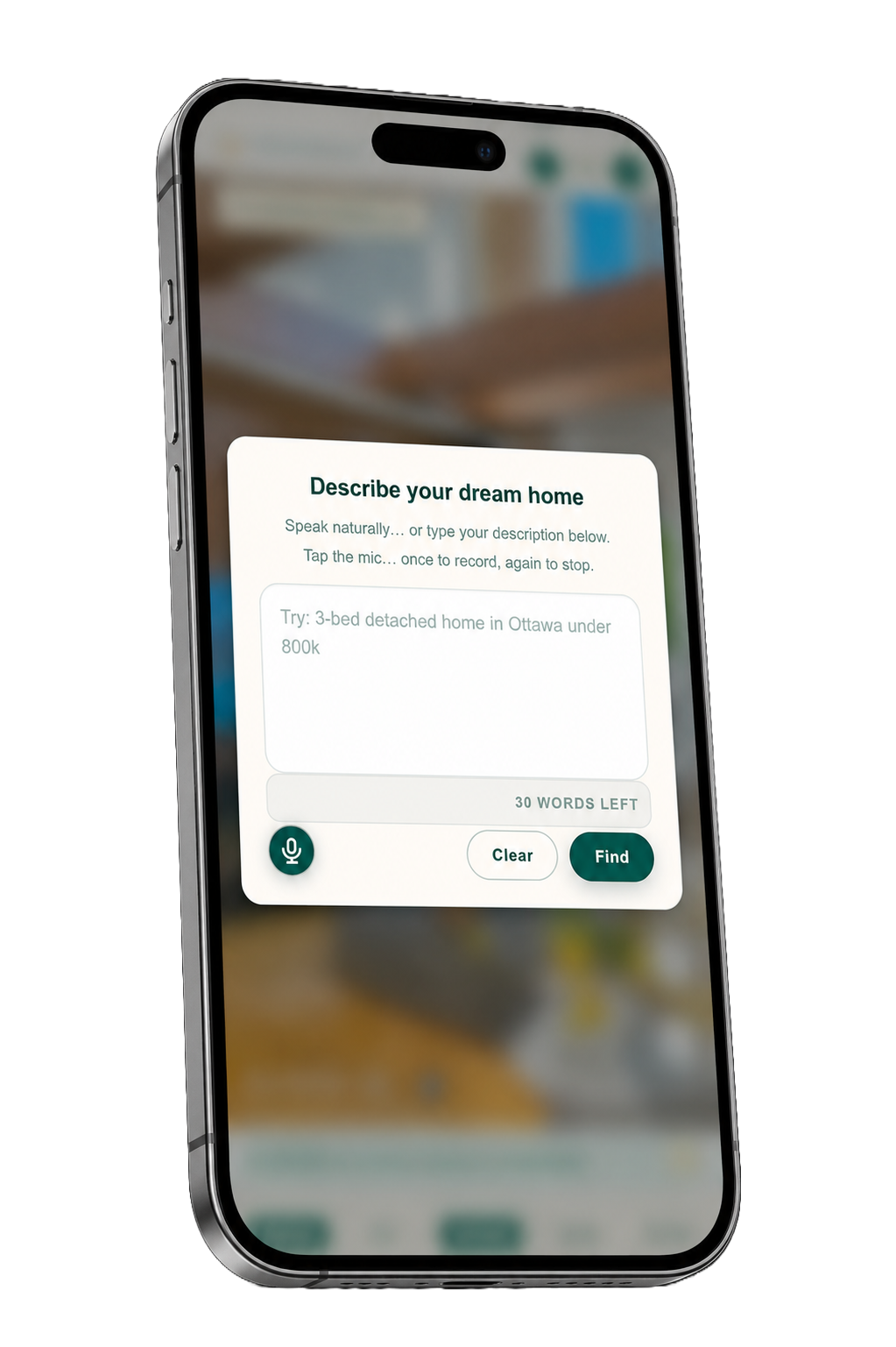 AI-powered voice and text search on Casakibo